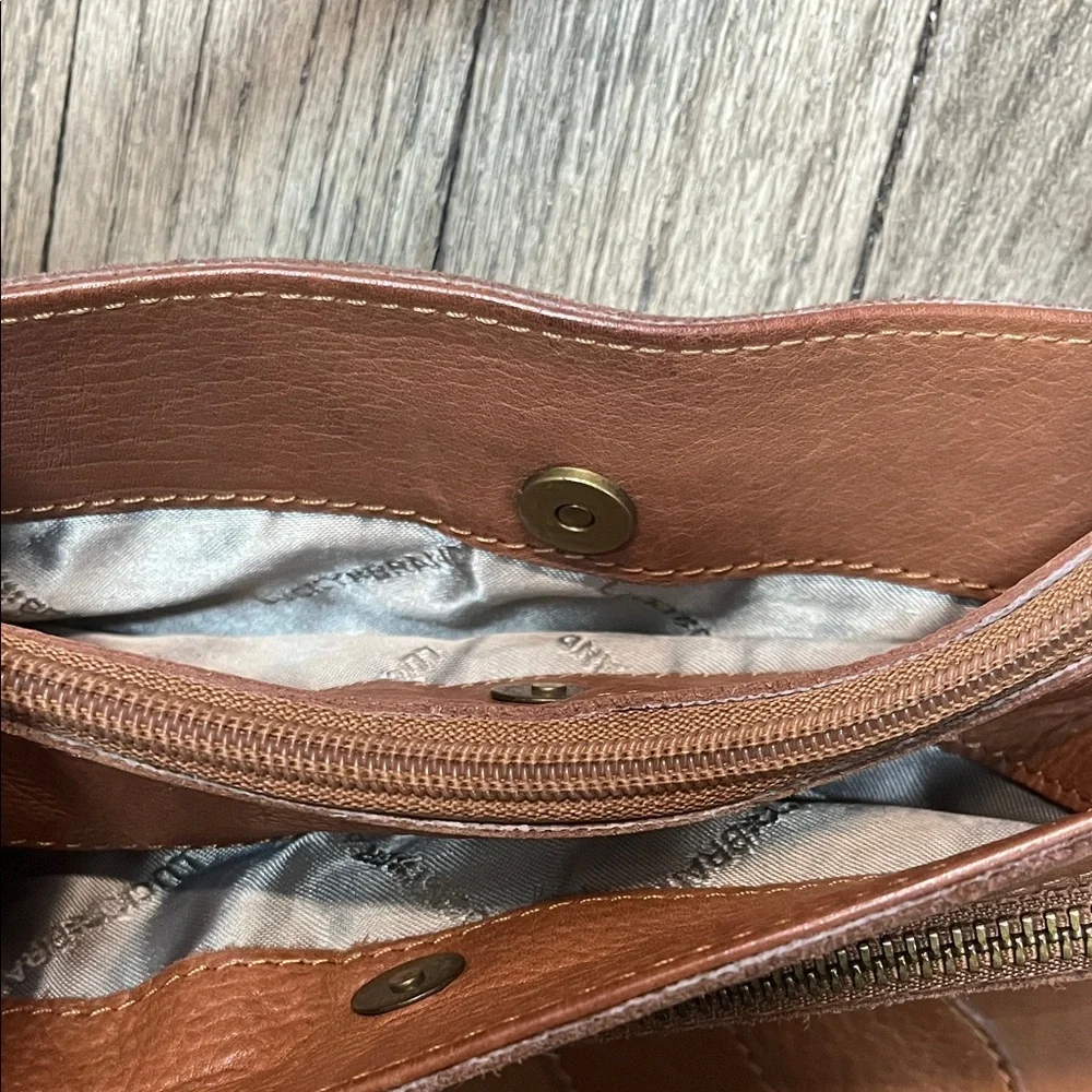 Lucky Brand Tan Leather Shoulder Bag - Picture 2 of 3